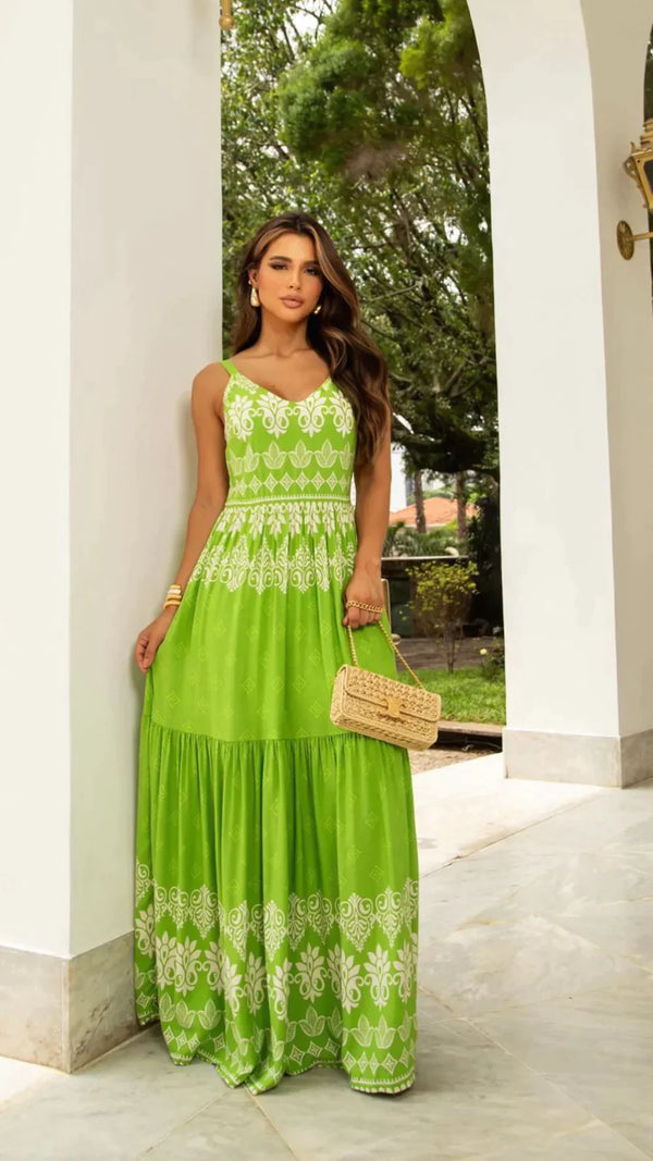 Vestido Tropical Verde