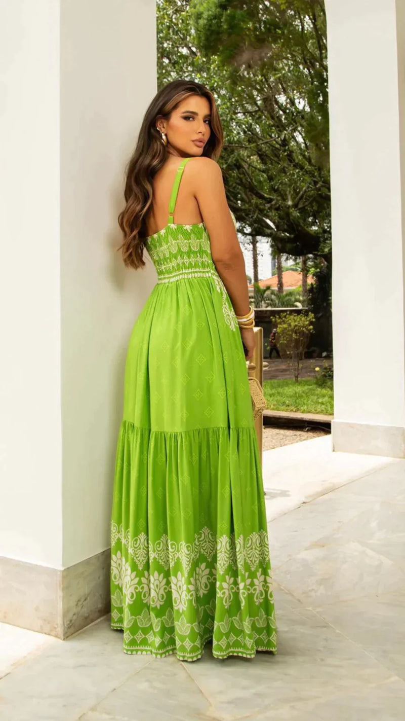 Vestido Tropical Verde