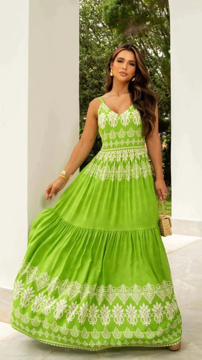 Vestido Tropical Verde